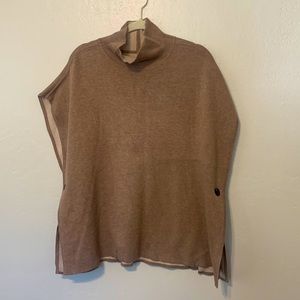 Reversible oversized cape sweater